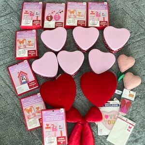 Michael’s Valentine Heart Tin Gift Boxes, Decor, and Craft Kits- Pink & Red
